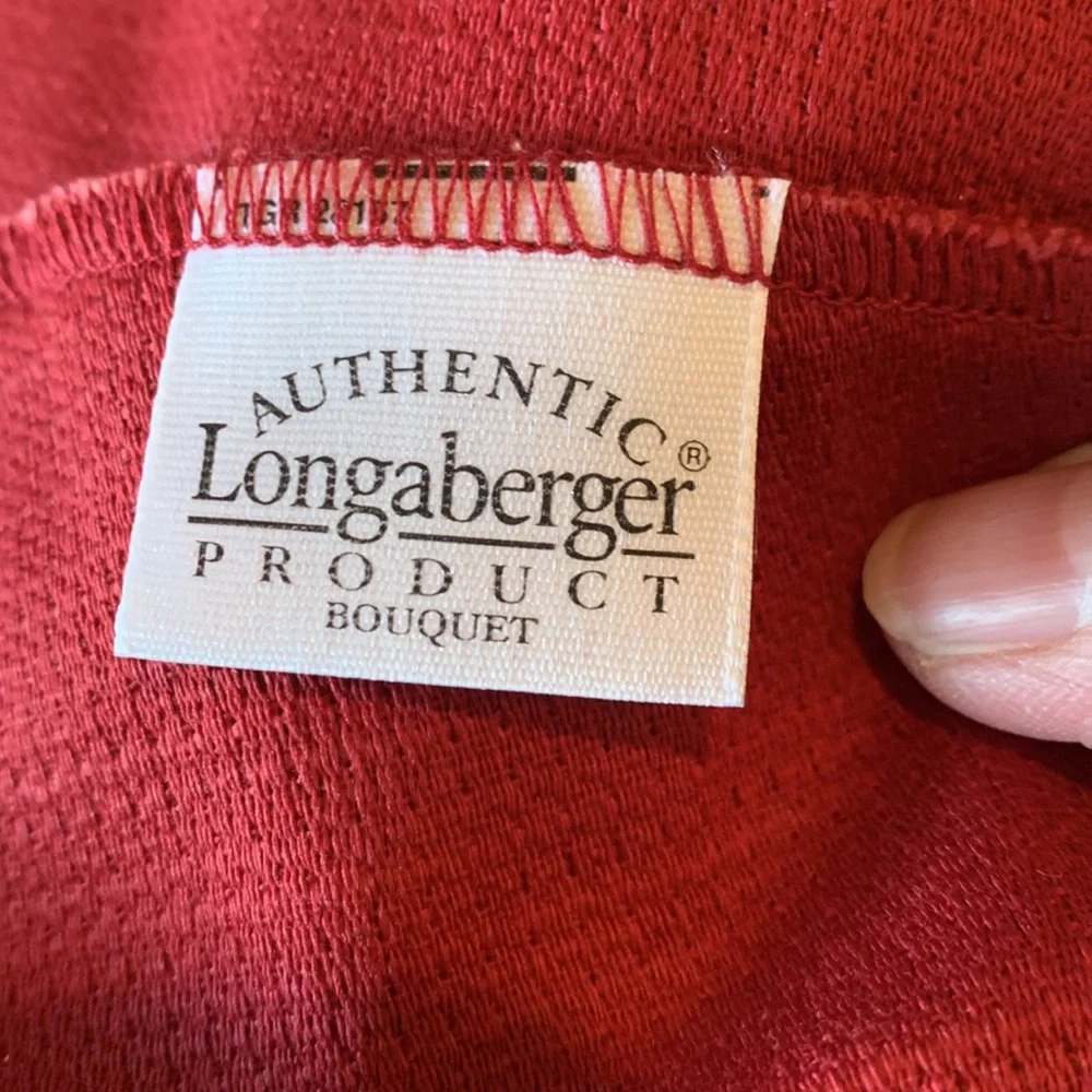 Longaberger Bouquet Basket Fabric Liner in Paprika, NEW